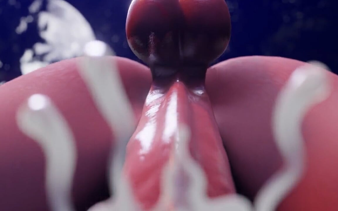 Serge3dx 激烈的重口味性爱：热辣的荡妇吮吸巨大的鸡巴、深喉咙和流着白浆的肛交