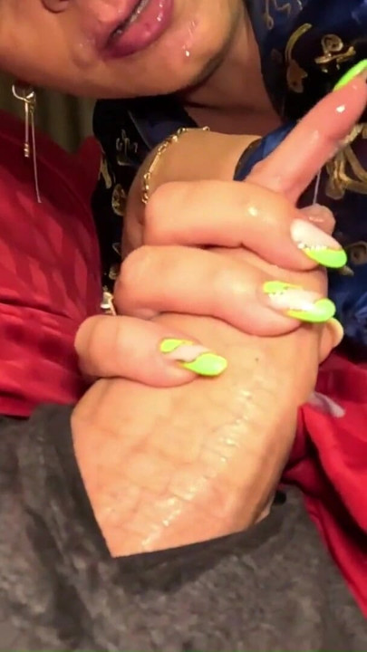 Slutty Geisha Fantasy. Satin Robe Tease, Dirty Oral Energy and Messy Satin Finish | Clip 3