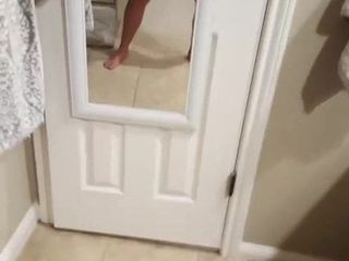 wife plays with self