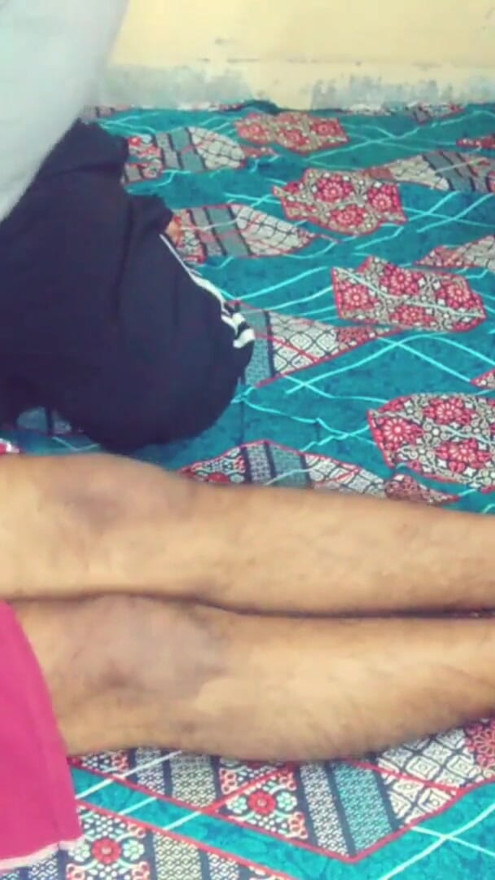 desi stepsis took her stepbro room for a night where he want to sleep with hot teen stepsister in Hindi | Clip 1