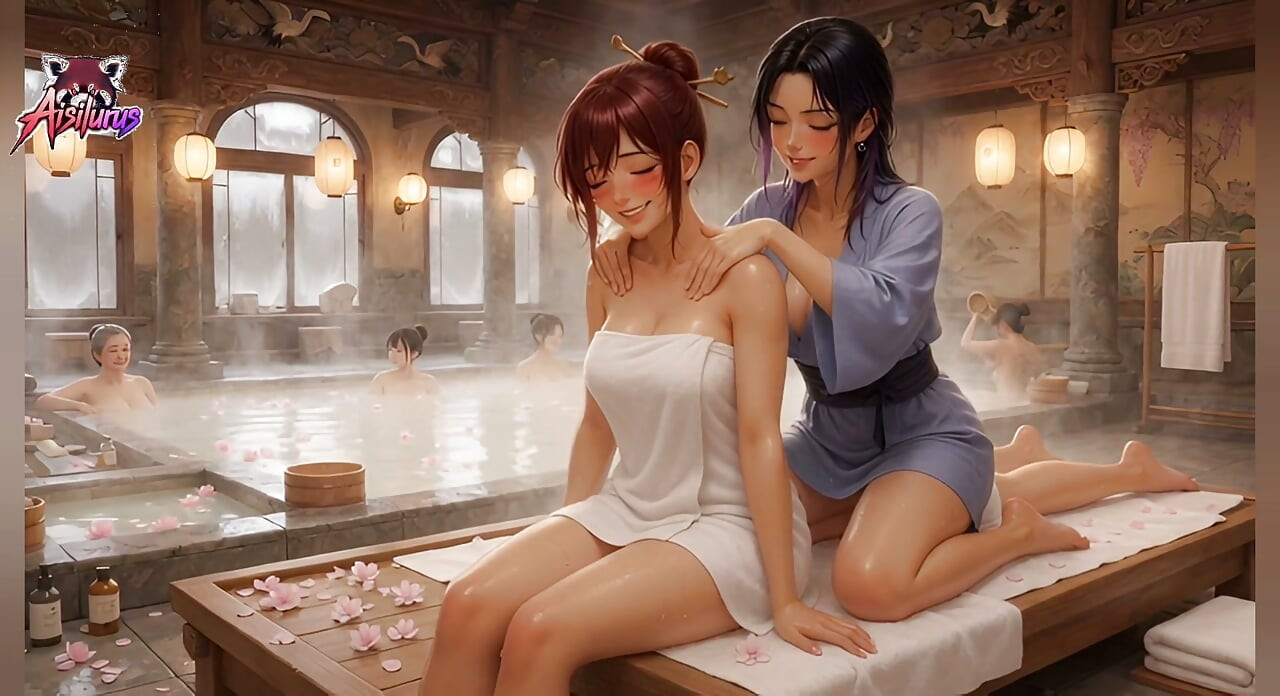 Sensual Onsen Night – Breast Caress & Neck Licking