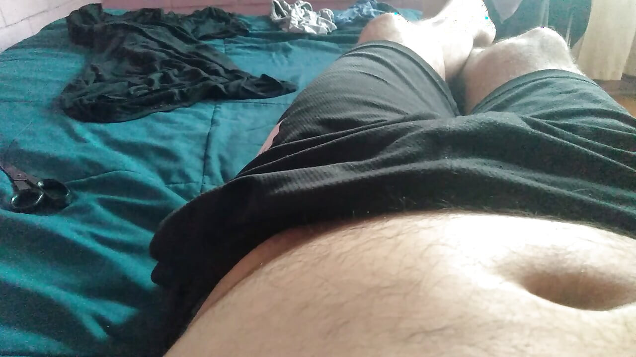 dude masturbates his big dick in his underwear