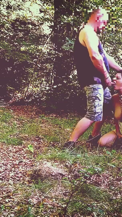 Submissive wife trains in the forest | Clip 1