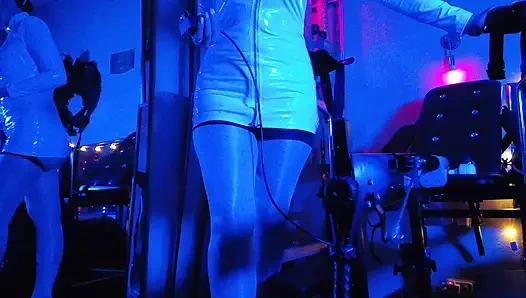 Tanrıça eva lateks domina kadın egemenliği solo fetiş oyuncakları bdsm topuklu ayakkabılar pvc büyük götlü orta yaşlı seksi kadın