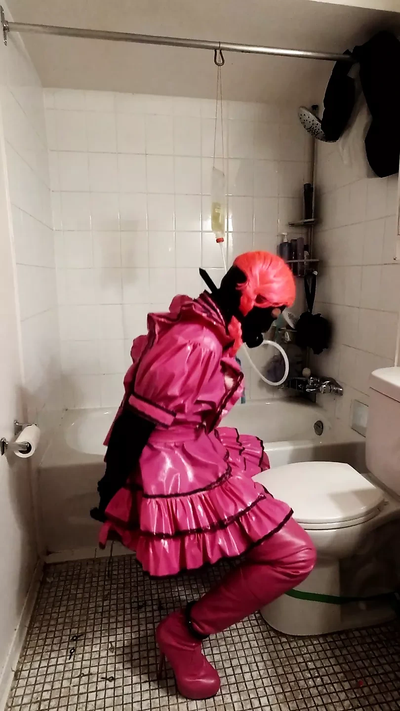 Sissy Maids Predicament Bondage Fun, Drink to Escape.