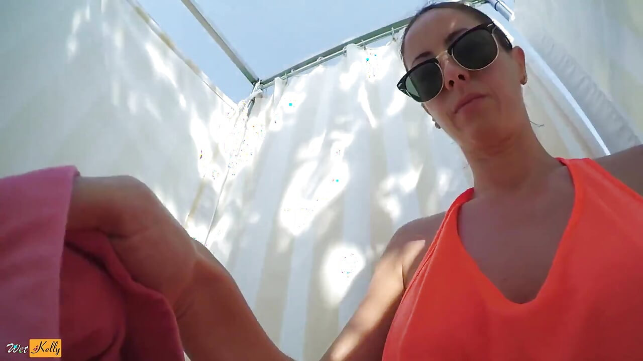 Horny MILF Masturbating in the Pool Fitting Room