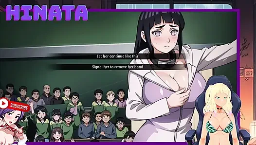 HINATA GURU akademi. Dia membuka ritsletingnya dan memperlihatkan payudaranya. Rahasia Shinobi 14