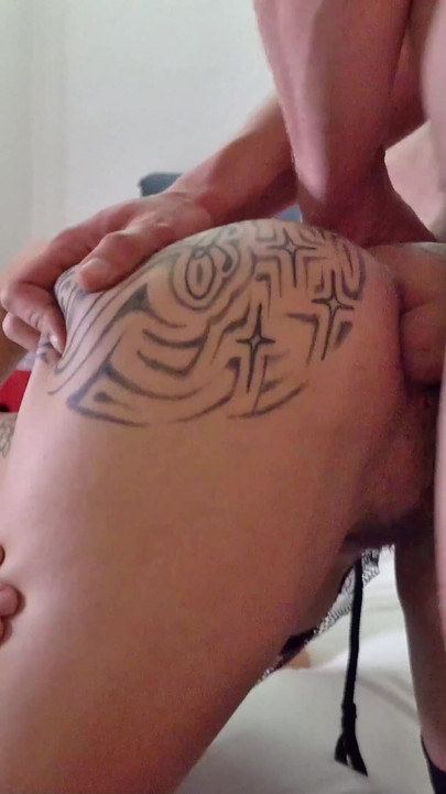 Memorable moment from "Rough Amateur Anal Sex for Skinny Inked Saggy Tits Teen Natasha"