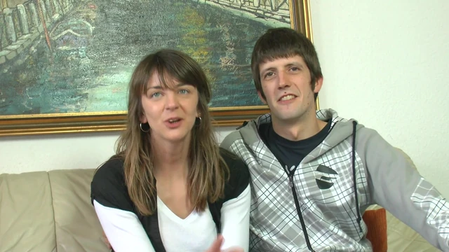 Casting with german actress and actor in threesome, in this