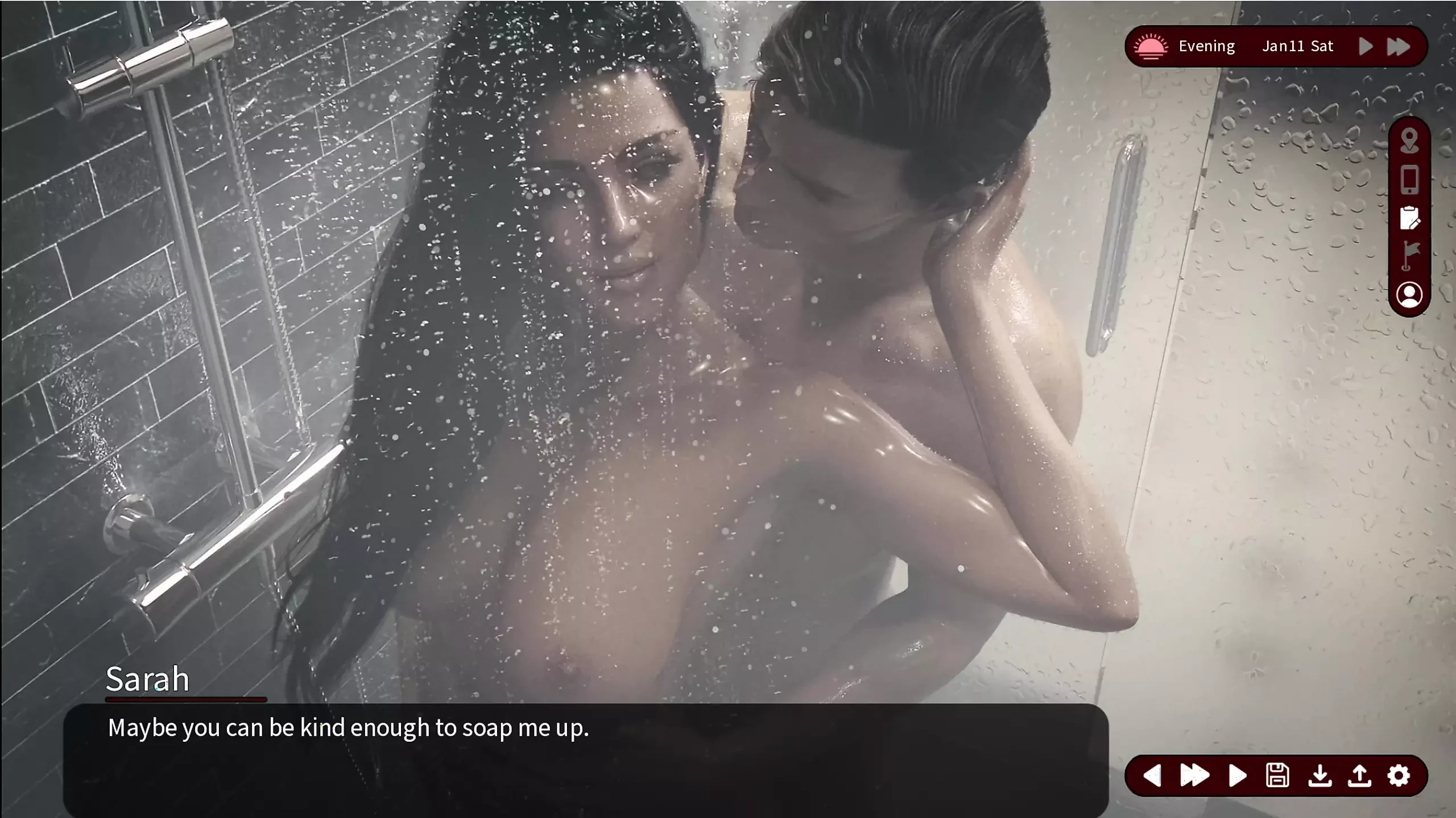 Whispers of Desire 7 Sarah dan Alex Pergi ke Gim dengan Jessica