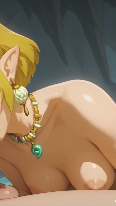 Link finds Zelda in a Cave and fucks with her to get out! Legend of Zelda TOTK 3D Hentai Story | Clip 1