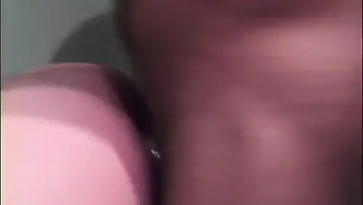 MILF with Small Tits Ass Fucked and Cummed on Body by Two Big Black Cocks in Prison