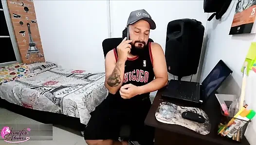 48) My MILF friend is very horny and begs me to give her a good fuck and I give her my Cum on her abdomen - Porn