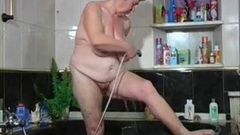 granny has a shower