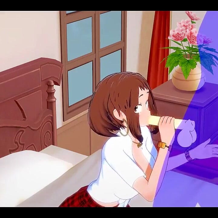 My Hero Academia Hentai - Uraraka Blowjob and Fucked - Japanese Asian Manga Anime Film Game Porn