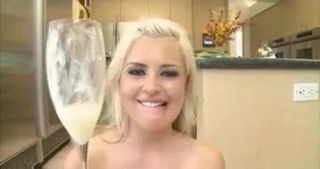 Andi Anderson drinks cum
