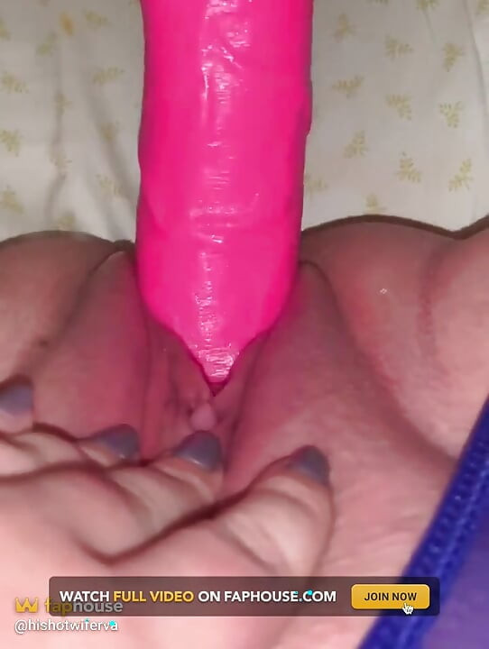 Hot Wife Fucking Hot Pink Dildo