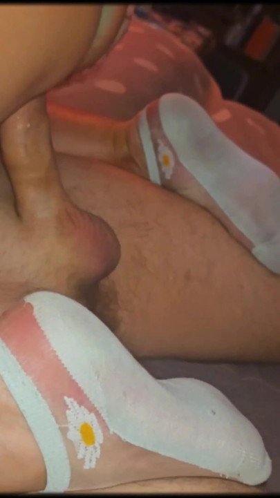 Short socks on stepmom = cum in | Clip 1