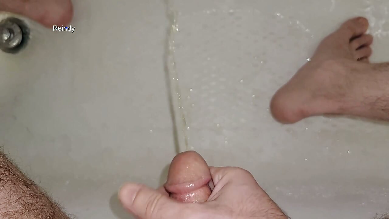 Watch My Peehole as I Pee and Cum with Pee Mixed in My Cum!