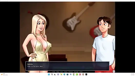 Summertime saga - Johannes and Erik watched Iwanka, Iwanka gave Johannes a blow job on camera