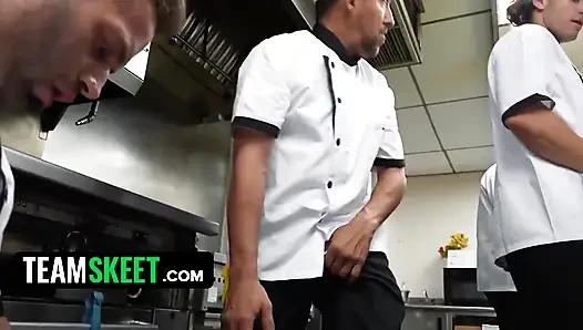 Kitchen Sex Scenes That Got Messy Fast - Countertop Poundings