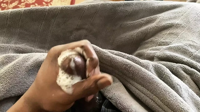 Double cum from a creamy cock