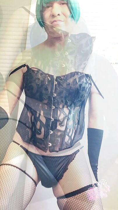 Ts Kandi Sexy Sissy Stripper tańczy w bieliźnie PMV