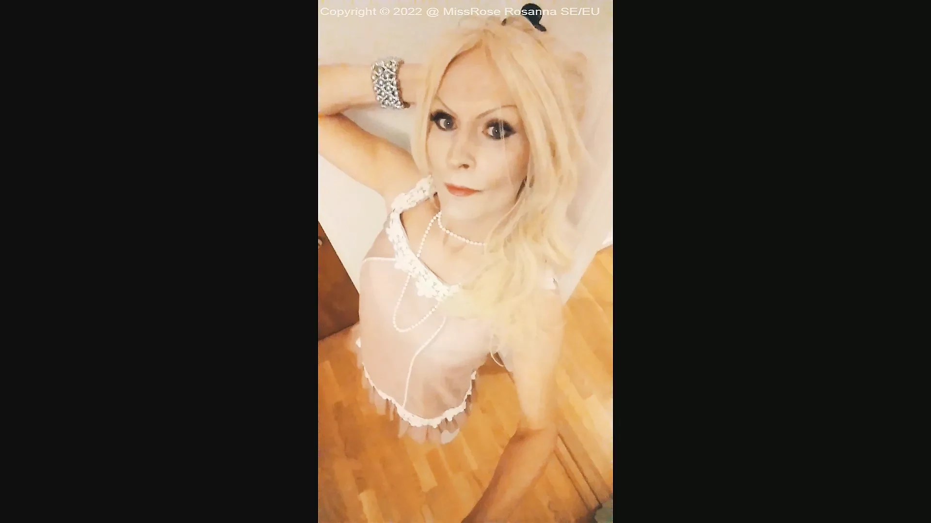 MissRose TS - In Her Feminine Eyes - Playful Ladyboy Tease - Beautiful Goldenhaired Skinny Swedish Shemale Seduction ts