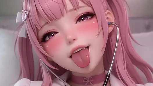 Helpful hentai nurse does everything to heal, masturbate and fuck you