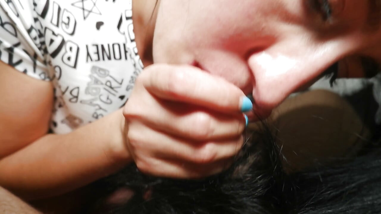 POV Hairjob and Blowjob Cum on Hair