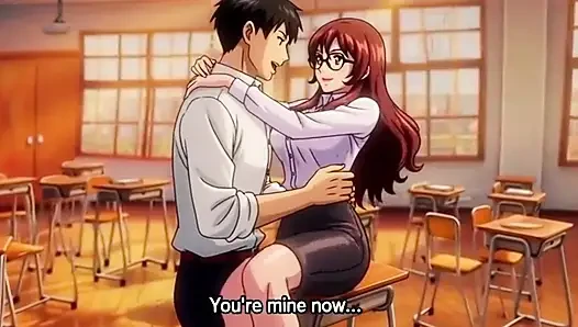 Young student seduced his teacher in extra class when they are alone