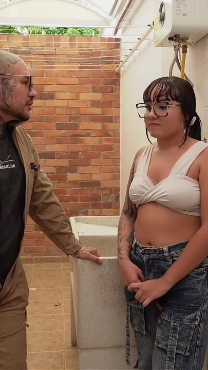 I'm fucked by the worker my stepmom hired - cumshot in the mouth | Clip 1