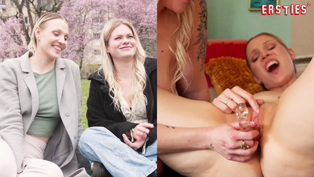 Ersties - настоящее свидание, настоящая похоть - Нина пальцами Emma в до стонов