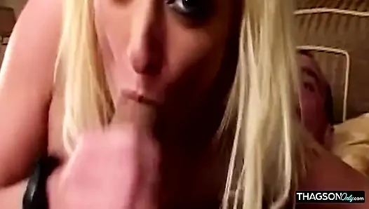 Blonde MILF's Rosebud Prolapse Dripping After Intense Anal