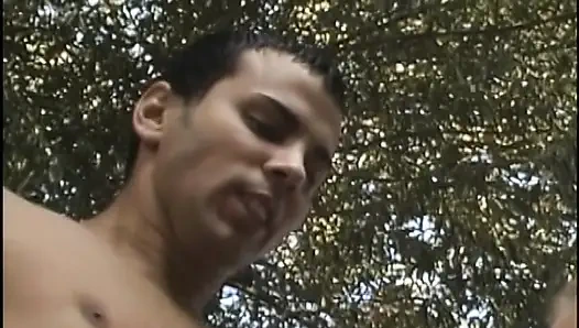 Guy Plows Whore's Tight Ass and Pussy in a Laundry Cart