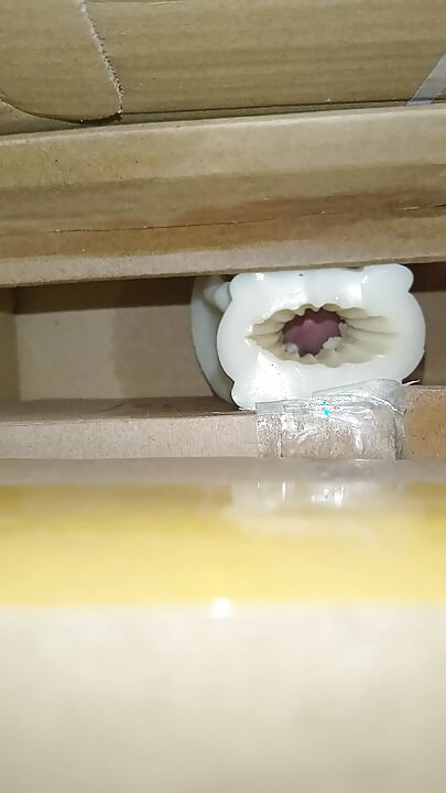 Cum inside homemade silicone pussy 2
