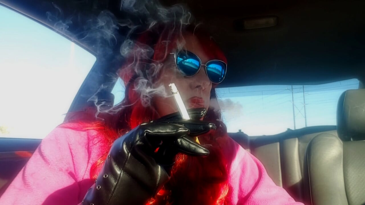 MATURE REDHEAD CAR SMOKING MARLBORO 100s (Long Version)