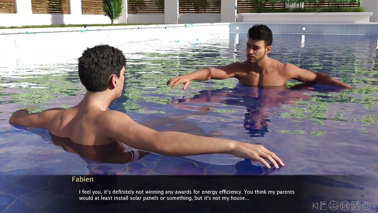 Summer Vacation - Two Friends Rubbing Cocks and Cum Together
