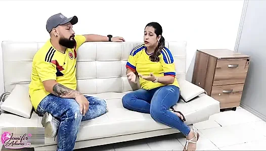 My sister-in-law gets really slutty and asks me to fuck her and we end up having sex and I give her my Cum on her buttocks - Porno en Español