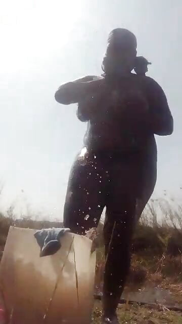 African amateur big tits naked in the village