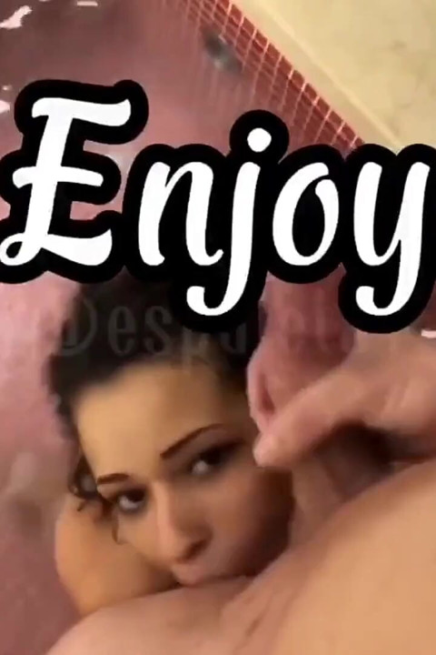 Smoking with Her Breasts Out