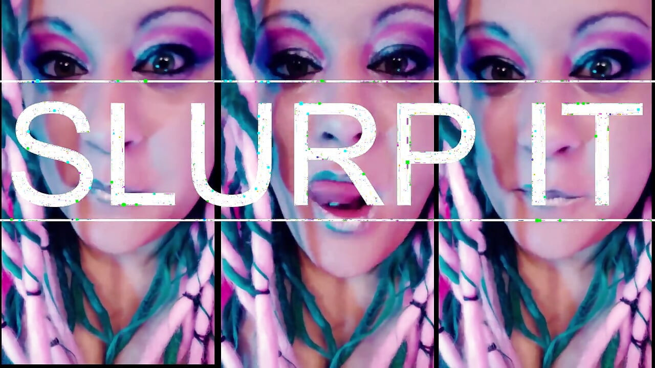 Wank and Slurp with Goddess Lana CEI Looper for Dumb Dumb Heads