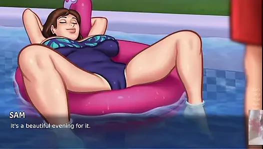 Vollbusige MILf stiefmutter wurde überrascht!! Ich habe sie im schwimmbad gefickt.
