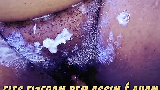 A NAUGHTY WIFE WITH HER PUSSY SMELLS OF CUM