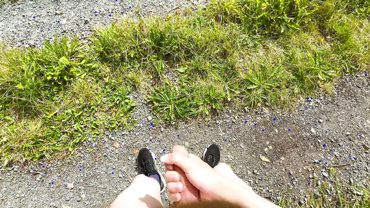 Teenager 18+ takes a naked break at the rest area
