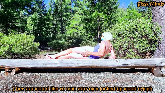 SissyMindy Sexy Wood Nymph chastity slut