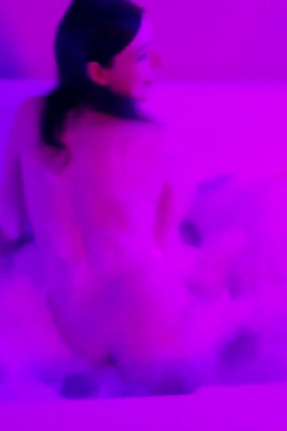 Purple Light Jacuzzi bath starring Chloe Faye
