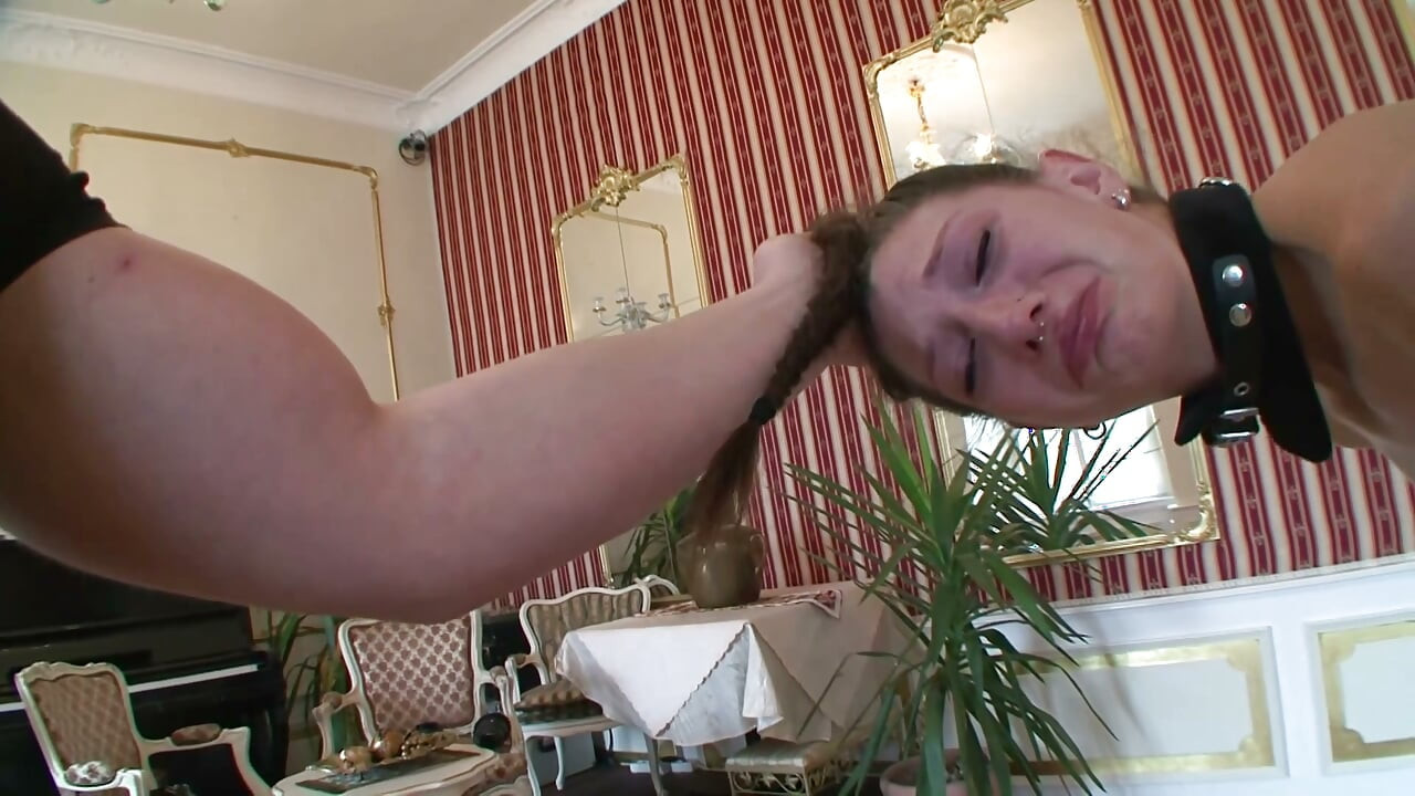 Collared Slave Brutally Stretched in Anal Submission