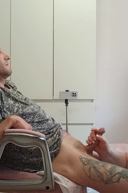 Wife Watches Mother-in-law Doing Deep Blowjob and Swallowing Cum