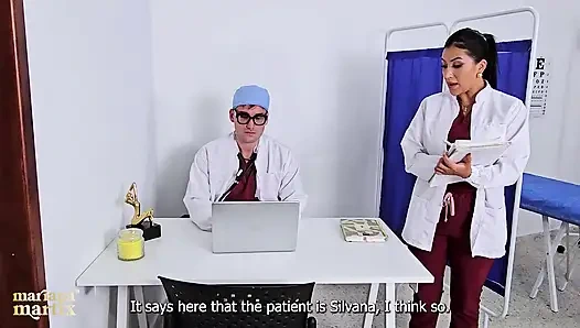 Mariana's Anatomy Chapter IV: A Pap Smear Appointment Turns into a Rough Threesome at the Hospital - Mariana Martix, Papi Rodrig